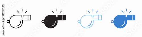 Whistle Vector Illustration In Multistyle
