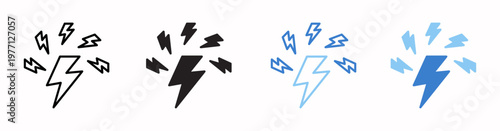 Power  Vector Illustration In Multistyle