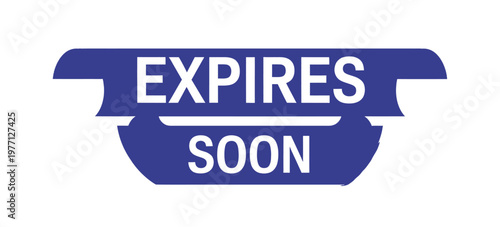 A blue banner prominently displays the text expires soon in white