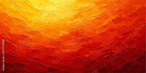 Abstract red watercolor grunge background with fiery texture and warm glowing light