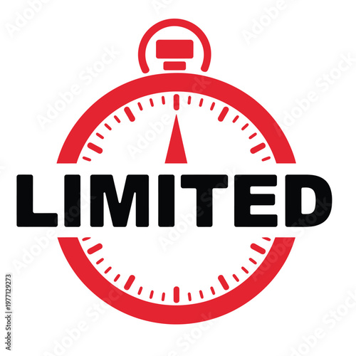 A red stopwatch graphic with the word limited displayed prominently