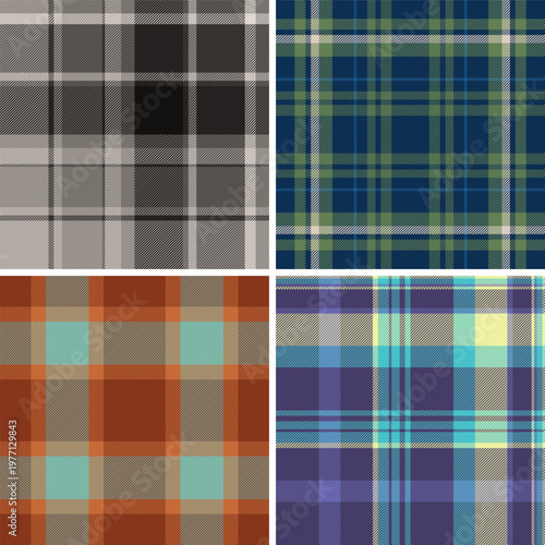 Plaid collection optimized for romantic gifts and crafts. The pack works for cards, gift boxes, DIY accessories, and table decor. Vector artwork handles production sizes.