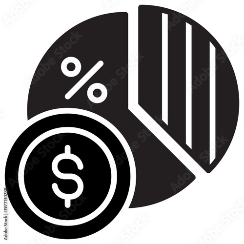 Profit Margin Solid Icon