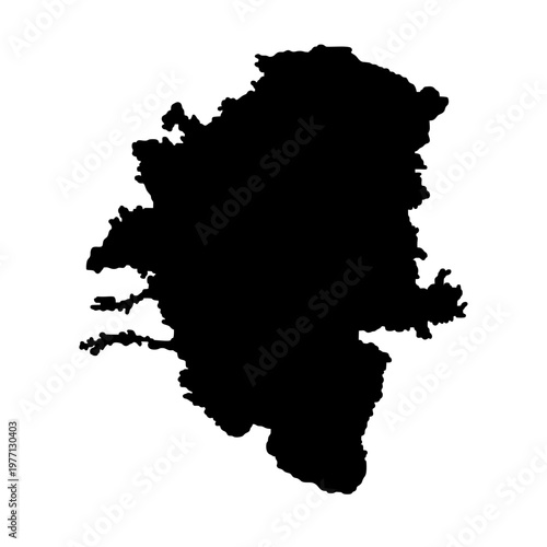 Medellin Colombia map silhouette vector illustration