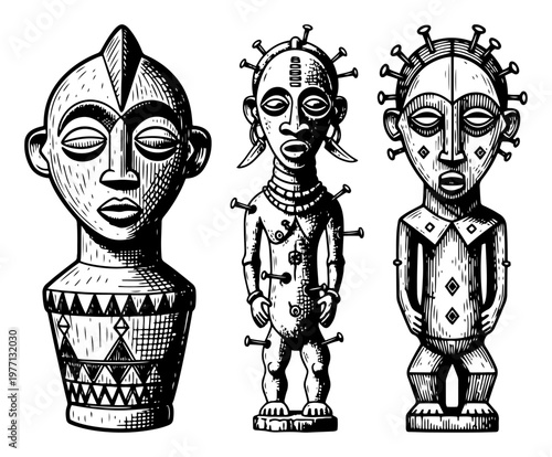 Horseshoe magnet attracting a metal paperclip with a heart symbol showing attraction line art