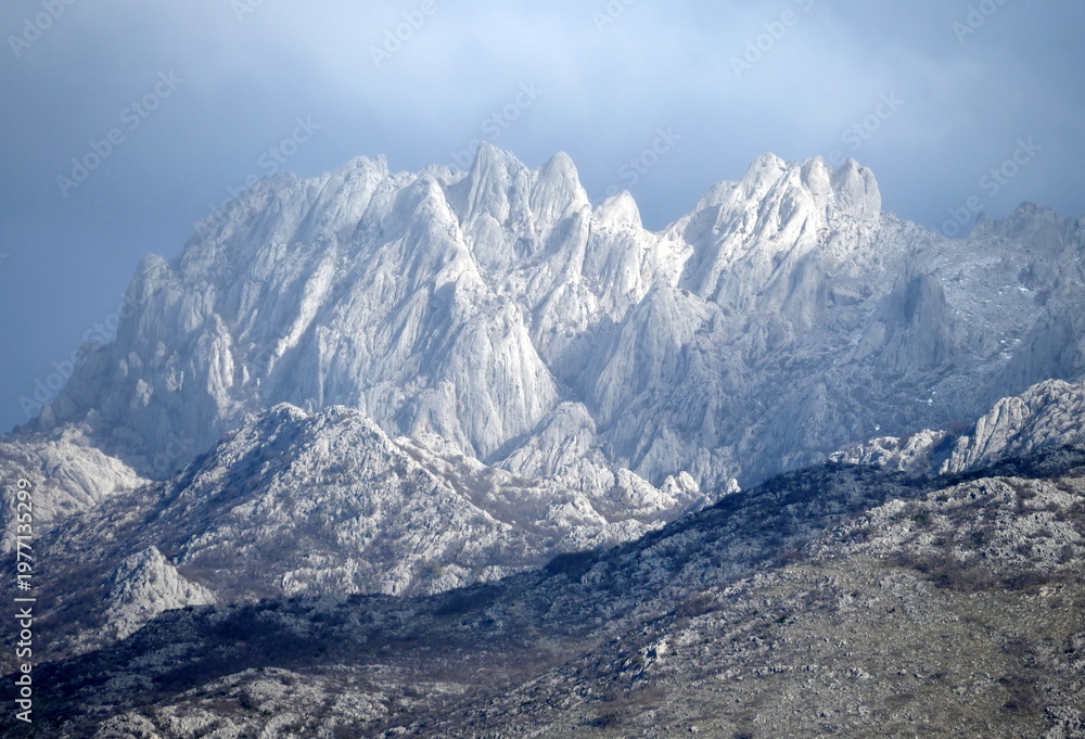 Obraz premium Tulove grede mountain, Velebit Nature Park, Zadar County, Croatia. Europe