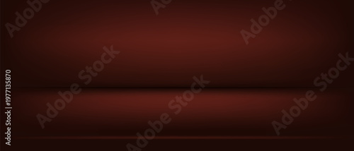 Dark brown studio background, Abstract limbo background, Brown room studio chocolate gradient with shadows and highlights, 3d clean stage podium for presentation