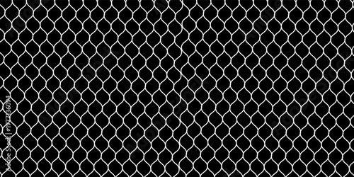 Net texture pattern on white background. Net texture pattern for backdrop and wallpaper. Realistic net pattern with black squares. Geometric background, vector Eps10
