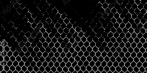 Net texture pattern on white background. Net texture pattern for backdrop and wallpaper. Realistic net pattern with black squares. Geometric background, vector Eps10