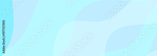 Abstract Geometric Shapes in Soft Blue and Cyan Hues.