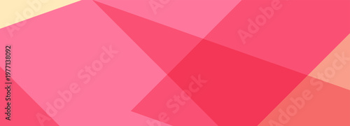 Abstract Geometric Overlapping Shapes in Pink Tones.