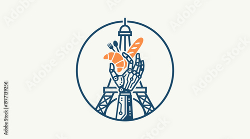 Parisian Cuisine  Eiffel Tower Icon