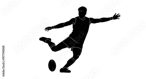 black and white vector illustration Afl Silhouette, Afl Svg, Australian rules football svg, Australian rules football silhouette, Australian afi clipart, Afi vector ... See More
