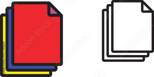 Red gift box with gold ribbon on white background, flat lay present