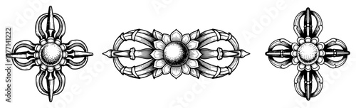 Angry cartoon cupid character sitting on a pile of heart shaped gift boxes