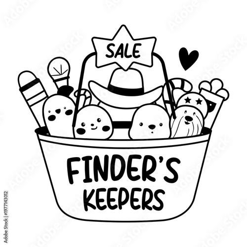 A glyph sticker of a toy sale 