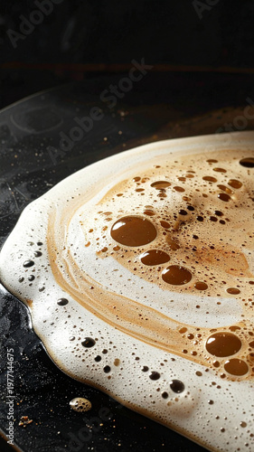 close up glass of coffee