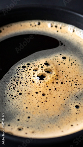 close up of espresso coffee