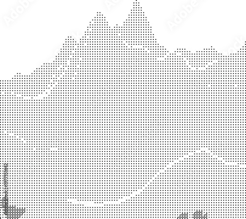 Halftone Dither Pixelated Bitmap Dotted Abstract Background Texture Pattern Graphic Design Overlay Effect Vector Illustration