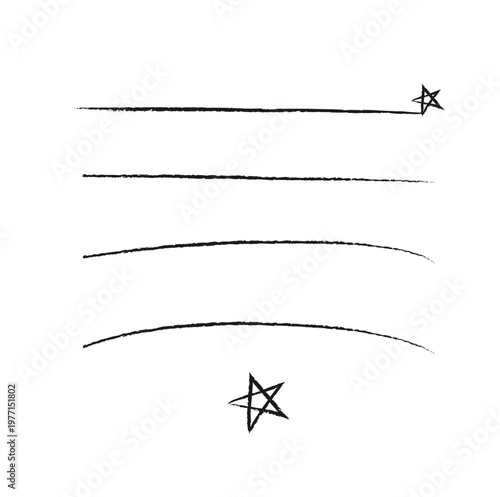 구분선, 밑줄 강조 벡터