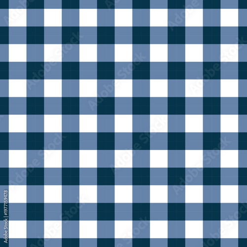 Square checkered seamless patterns, Blue doodle plaid and grid seamless vector pattern elements for 4th of July poster, cards.