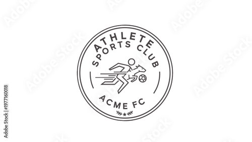 Sports Club Football Team Logo Design.