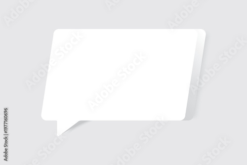 Speech bubble blank frame, text quote box, message