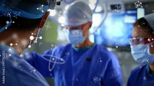Animation of molecules over diverse surgeons operating