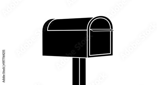 Black mailbox icon