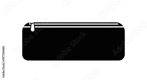 Black pencil case icon