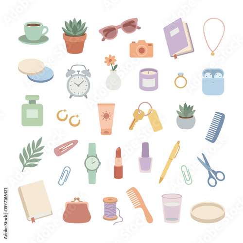 Everyday Lifestyle Objects Collection Minimal Style