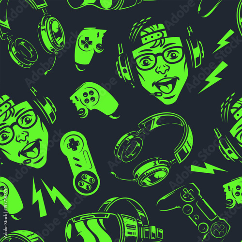 Gaming icon pattern
