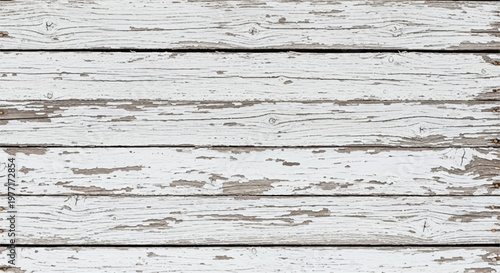 Natural white wood texture. White distressed wooden planks background for design. White distressed wooden planks with peeling paint and grain.