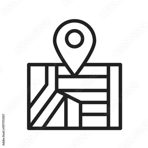 Fotografie Land Parcel Map Icon