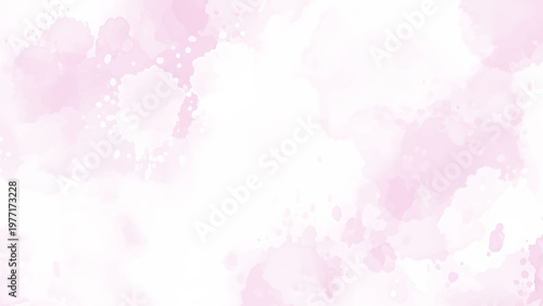 Soft pink watercolor background with splotches and splatters in pastel shades gentle abstract texture