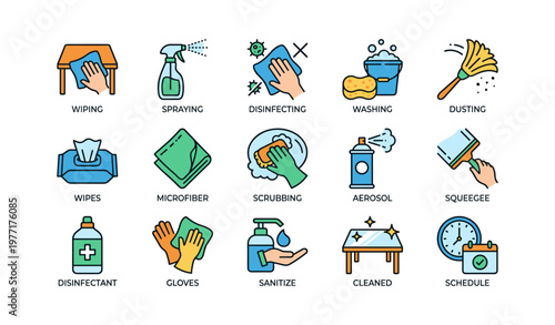 Essential cleaning methods and tools for a spotless environment