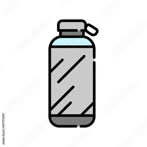 Metal Flask Icon Professional UI Symbol for Stainless Steel Water