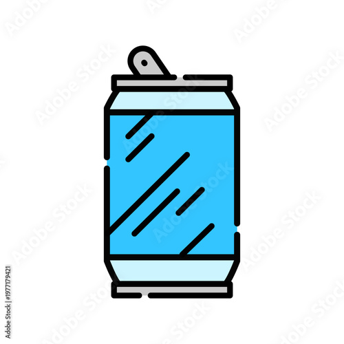 Beverage Can Icon Professional UI Symbol for Aluminum Drink Packaging