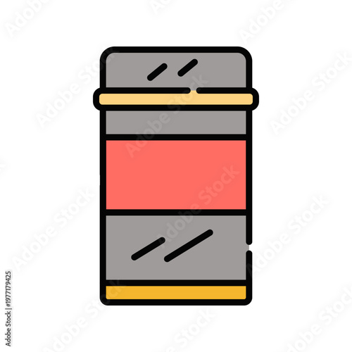 Biscuit Tin Icon Professional UI Symbol for Confectionery Metal Packaging,