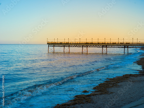 Skegness, Lincolnshire, United Kingdon, 18th March 2026, Skegness Pier at Sunset
