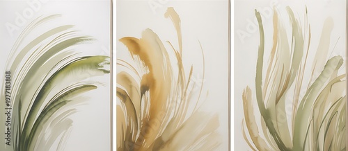 Minimalist wall art prints featuring abstract designs and neutral tones suitable for home decor. 