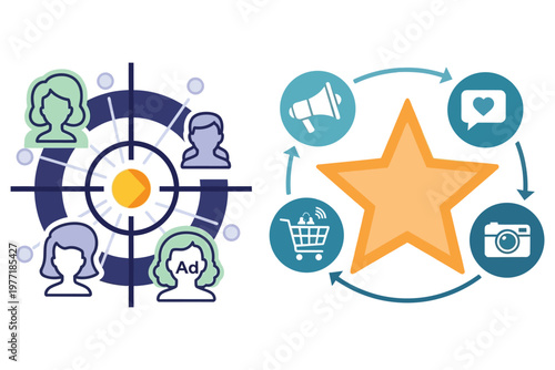 Marketing strategy and target audience analysis with customer journey mapping