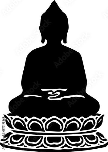 buddha statue silhouette