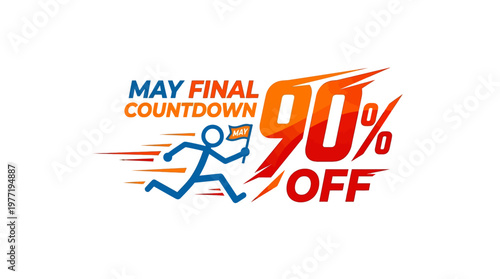 May Final Countdown Sale with 90% Discount Badge