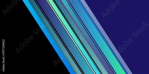 Abstract background illustration of blue diagonal lines. Diagonal Stripes Orange Blue Abstract Vector Background. Gradient dynamic blue rectangle shapes on white background.