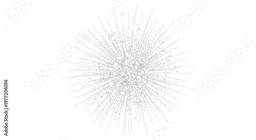 Geometric abstract explosion with dynamic shattered particles.
