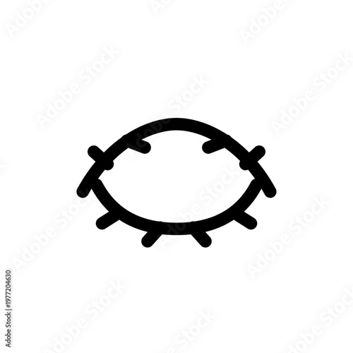 Black tambourine icon, music instrument symbol, vector sound equipment, musical percussion