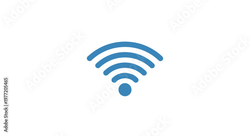 Icon representing wifi signal strength, digital connection, and modern wireless technology