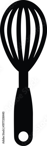 Egg Beater silhouette vector art illustration and minimal black and white design