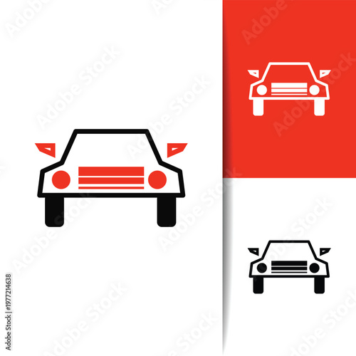 Minimalist Vehicle Icon For Interface